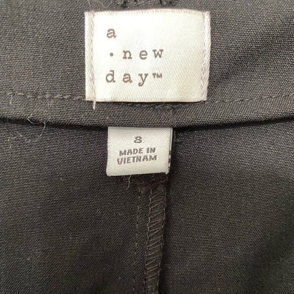 Womens Black Wide Leg Pleated Lounge Dress Pants - Picture 6 of 8